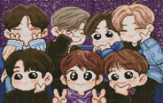 ZAi- 2816 Friends Diamond Painting