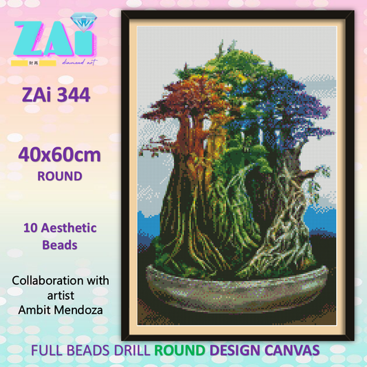 ZAi-344 Bonsai Artwork Diamond Painting