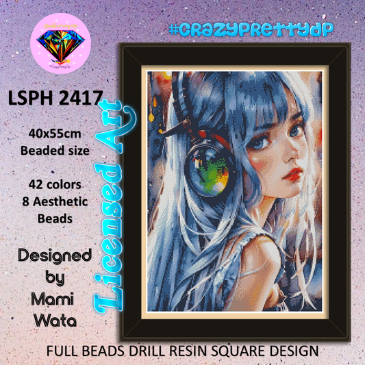 ZAi-2417 Girl Diamond Painting