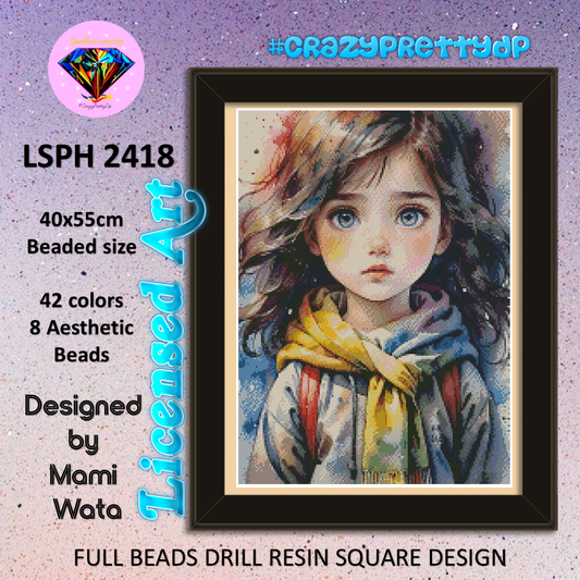 ZAi-2418 Girl Diamond Painting