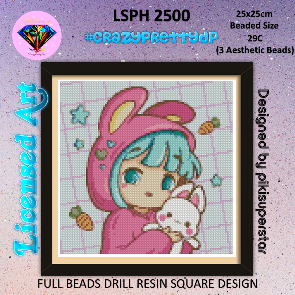 ZAi-2500 Kawaii Girl Diamond Painting