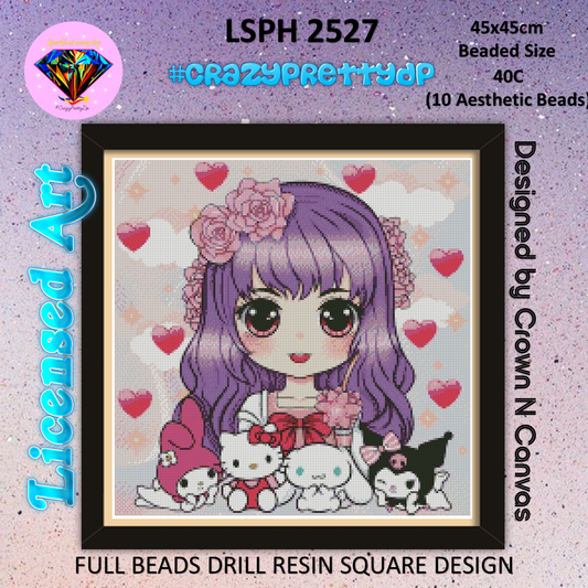 ZAi-2527 Sanrio Girl Diamond Painting