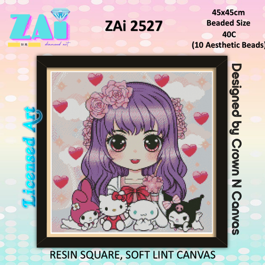 ZAi-2527 Sanrio Girl Diamond Painting
