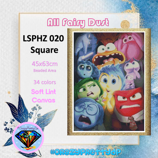 ZAiZ-020 Inside Out ALL FAIRY DUST Diamond Painting